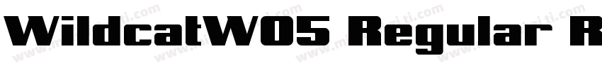 WildcatW05 Regular Regular字体转换